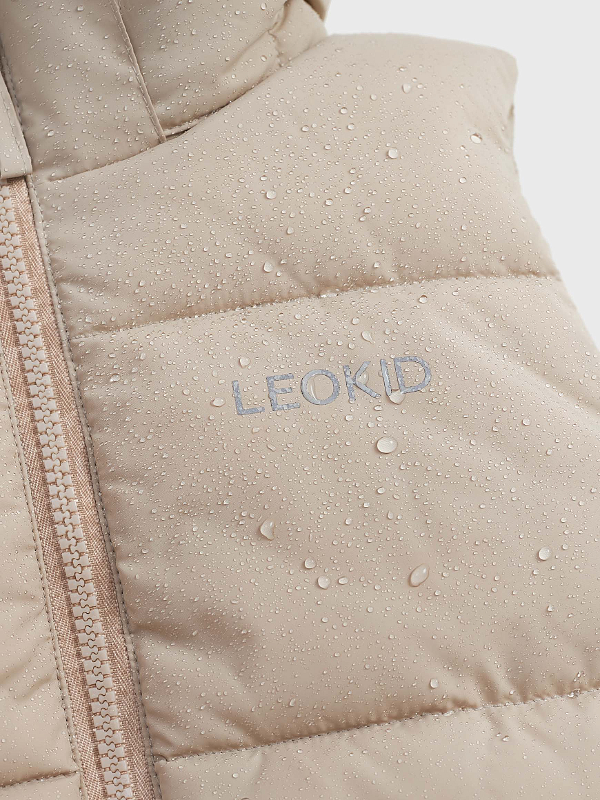 Жилет с капюшоном Leokid Stevie Almond milk