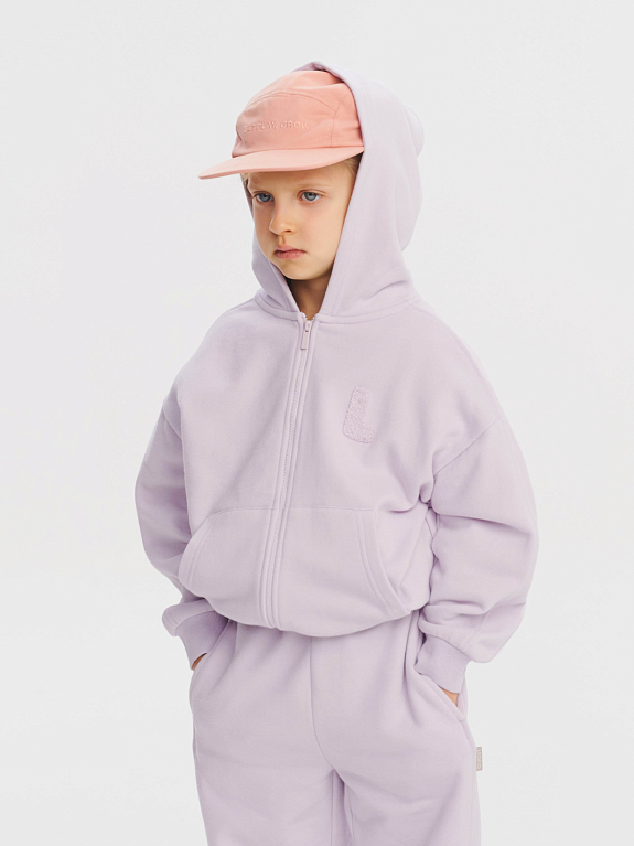 Толстовка трикотажная на молнии LEOKID Holly Misty Lilac